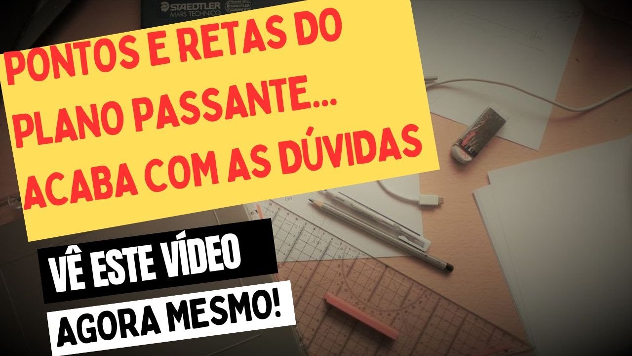 pontos e retas do plano passante