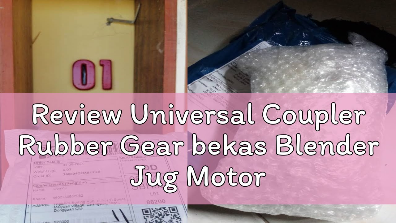 Review Universal Coupler Rubber Gear bekas Blender Jug Motor Gear Spare Part