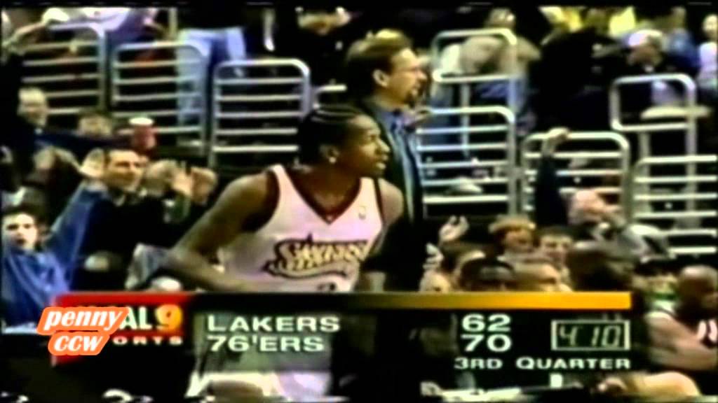 Allen Iverson 41pts vs Shaquille O'Neal the Lakers *Break Kobe's Ankles