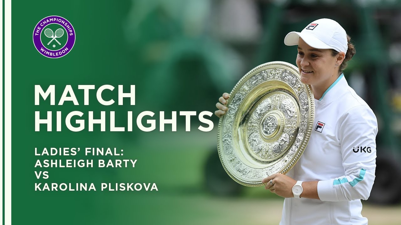 Ashleigh Barty vs Karolina Pliskova | Ladies' Final Highlights | Wimbledon 2021