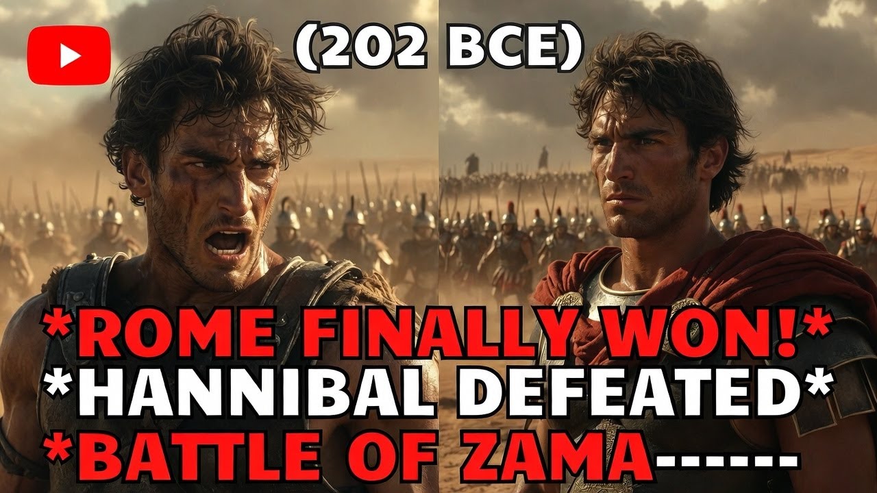 How Rome Finally Defeated Hannibal | Battle of Zama (202 BCE) Explained #history