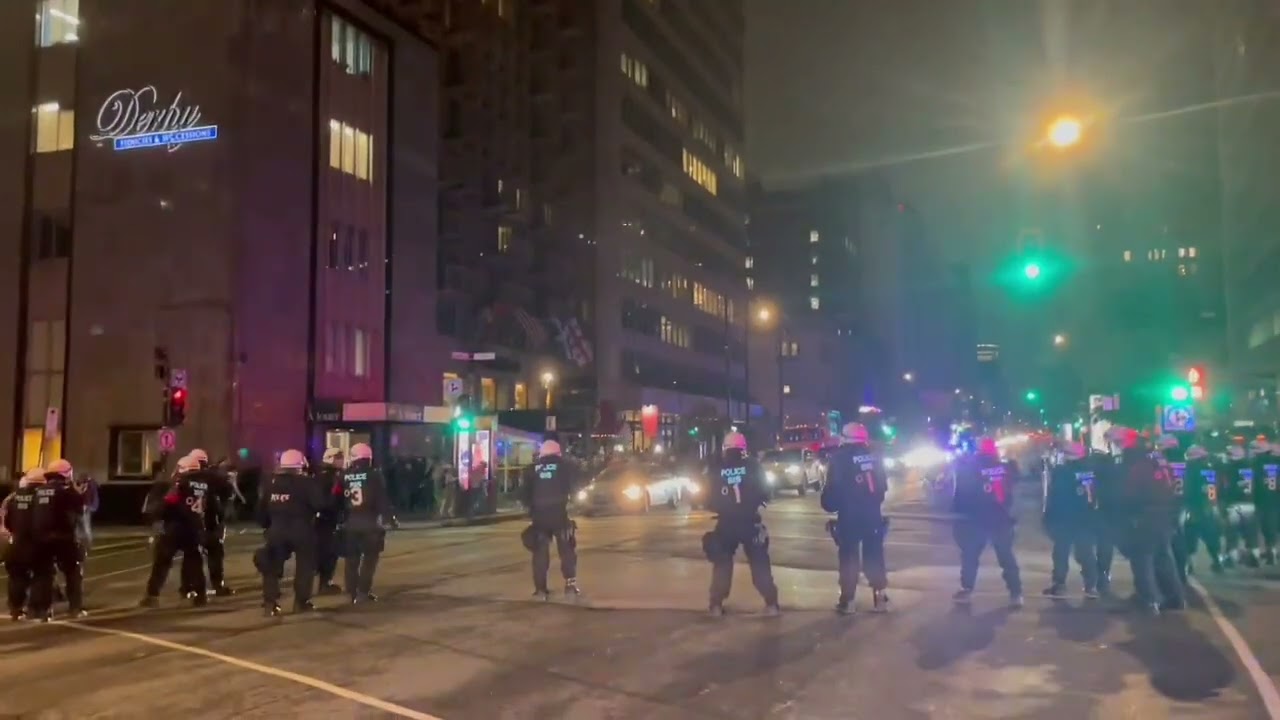 Montreal Police Run After Pro-Palestine Protesters After McGill University Encampment Takedown