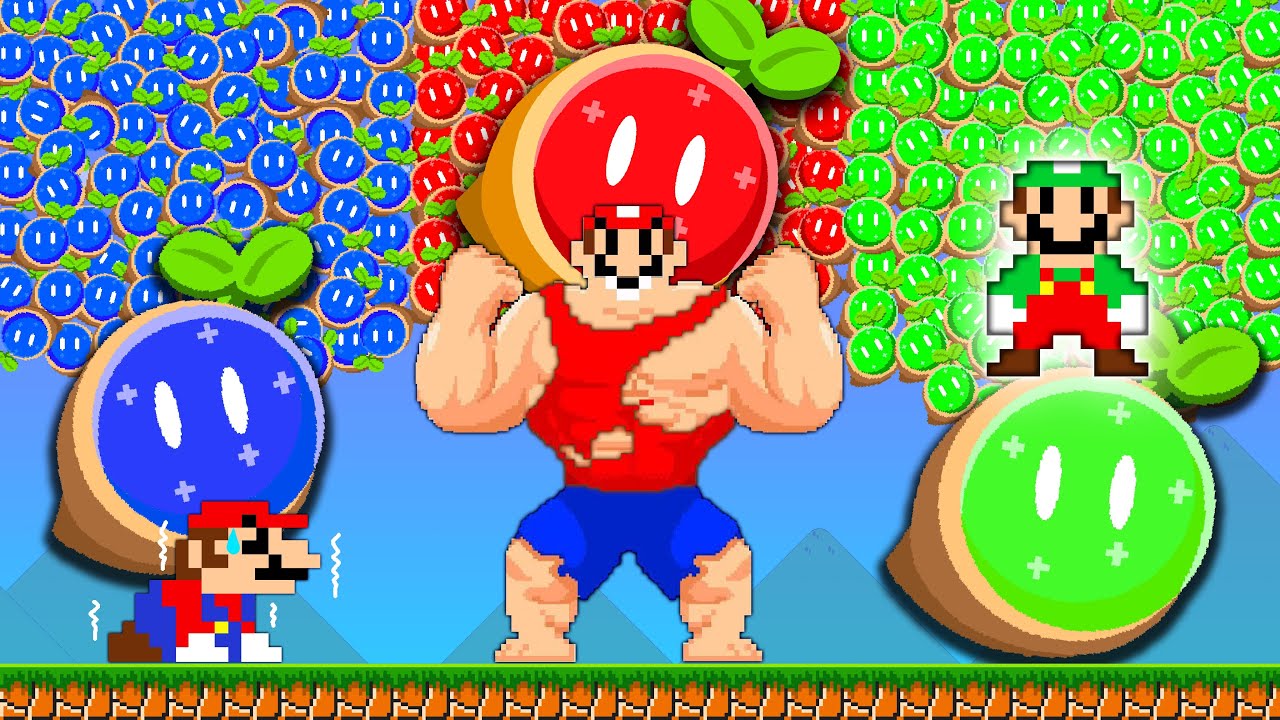 Can Mario Collect 999 Wonder Seed to Become More Muscle ?| POWER-UP MARIO