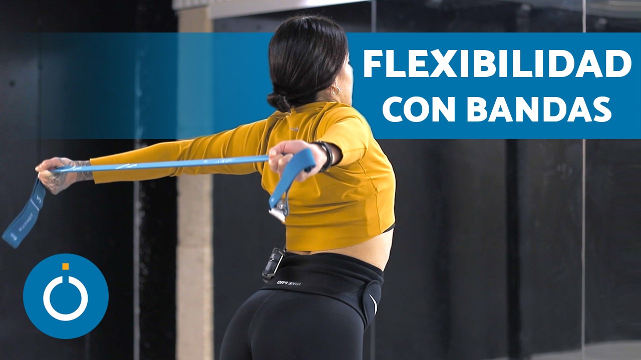 RUTINA Corta de FLEXIBILIDAD con BANDAS ELÁSTICAS ⬅️➡️ Elongación con Bandas Elásticas