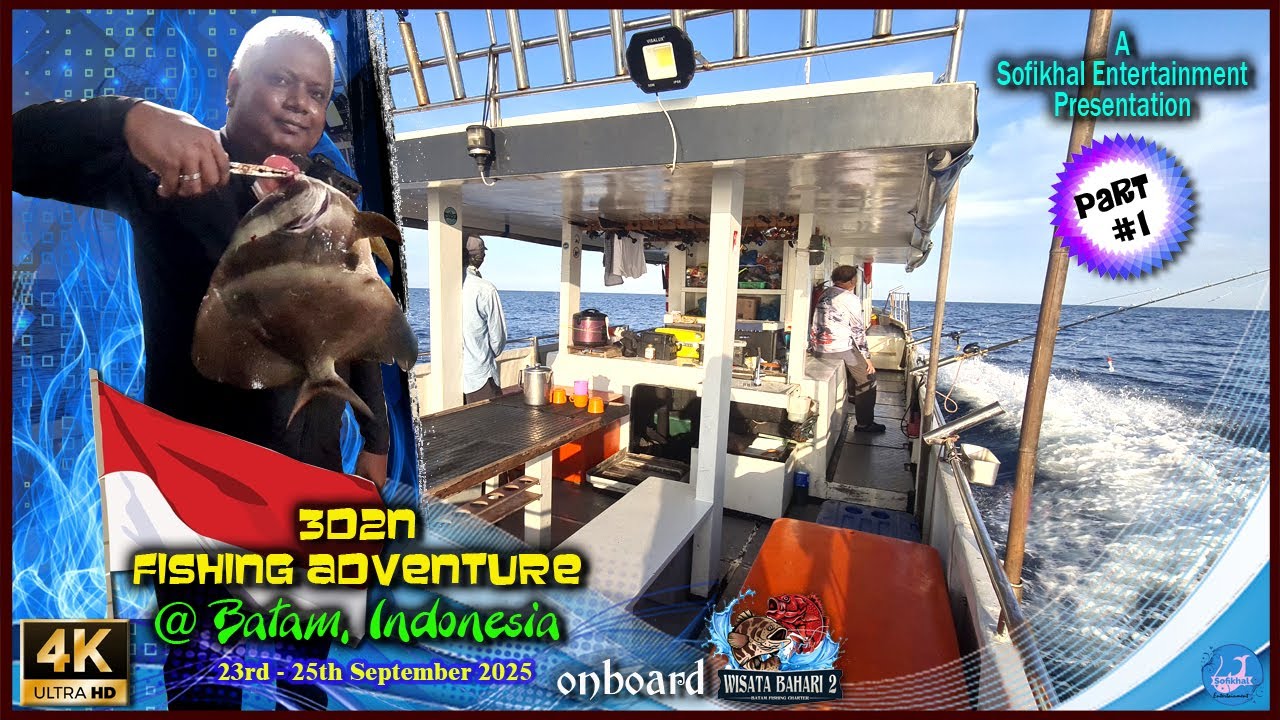 DAY 1 - 3D2N Fishing @ Batam | #fishing in #Indonesia |14A #2025