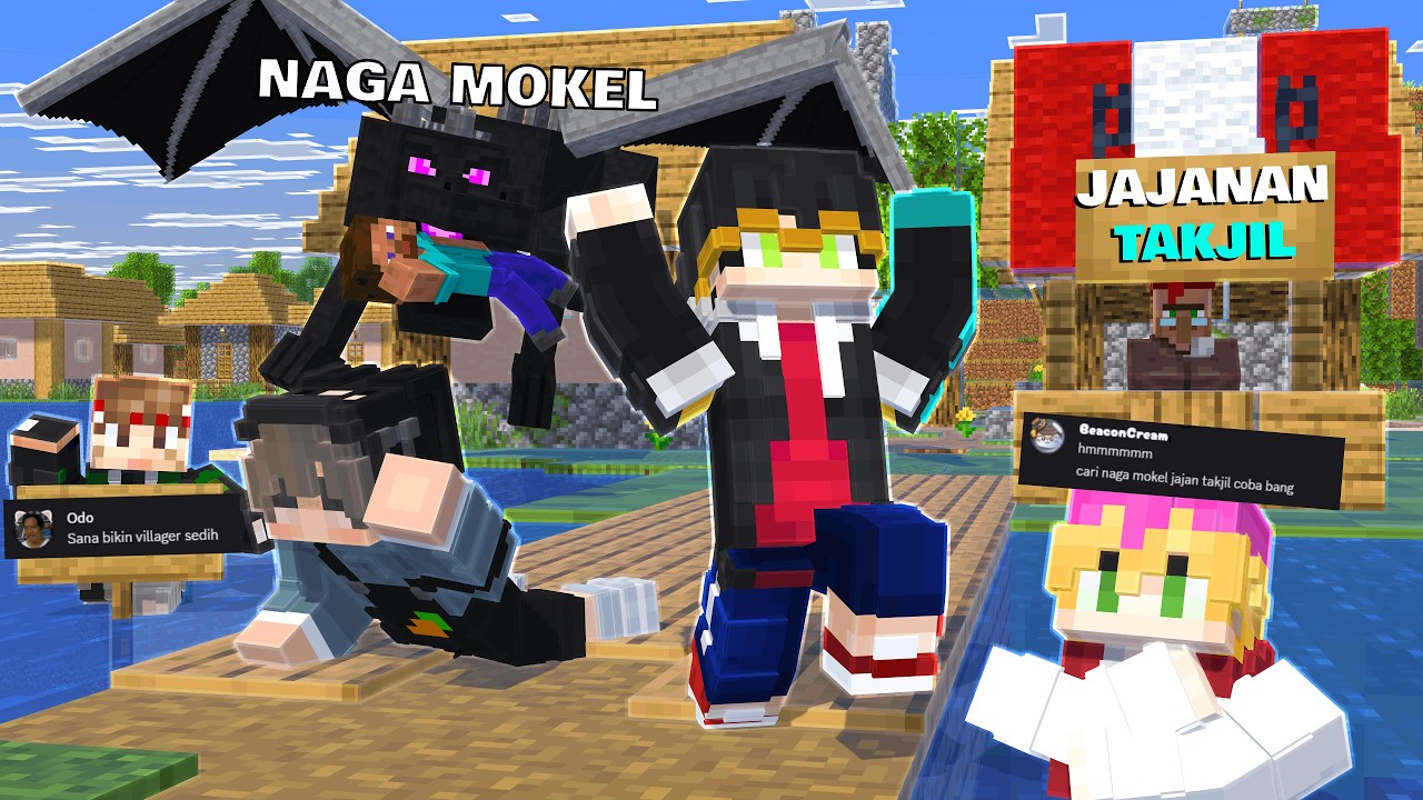 PUASA DI MINECRAFT?! Dapet Tantangan KOCAK dari YouTuber Ini Bikin Panik!!