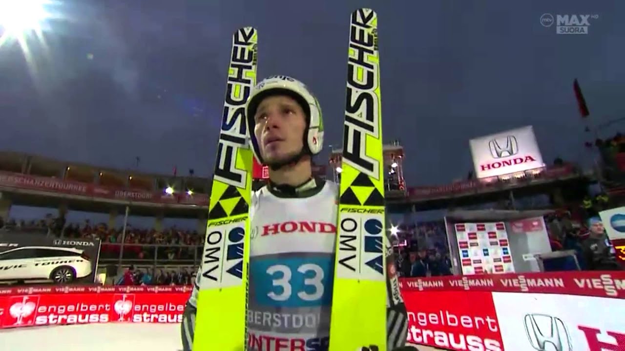 Robert Kranjec vs Janne Ahonen 4HT KO Oberstdorf 2013 HS137