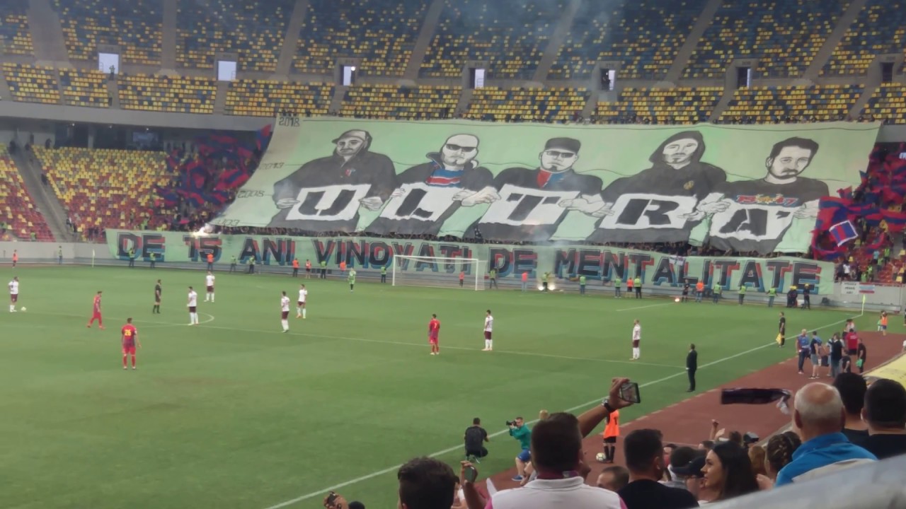 4K UHD Rapid VS CSA Steaua - Repriza 1 - 08 Coregrafie Peluza Sud - Playoff Liga 4 (2018-06-03)