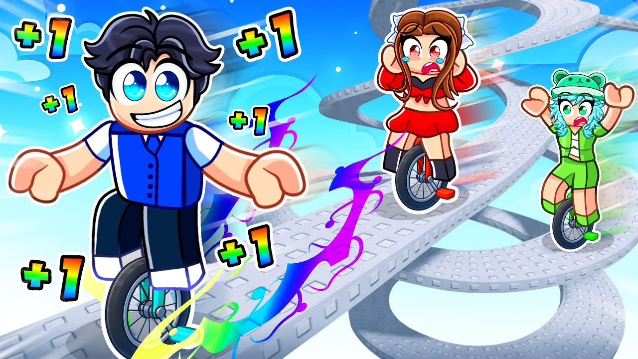 I Became The FASTEST Player In +1 Speed Unicycle Escape! (Roblox)