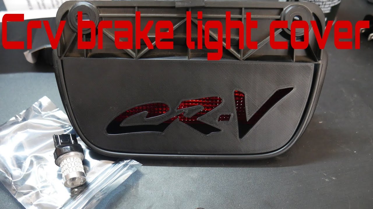 Crv third brake light cover/red led 7443 bulb