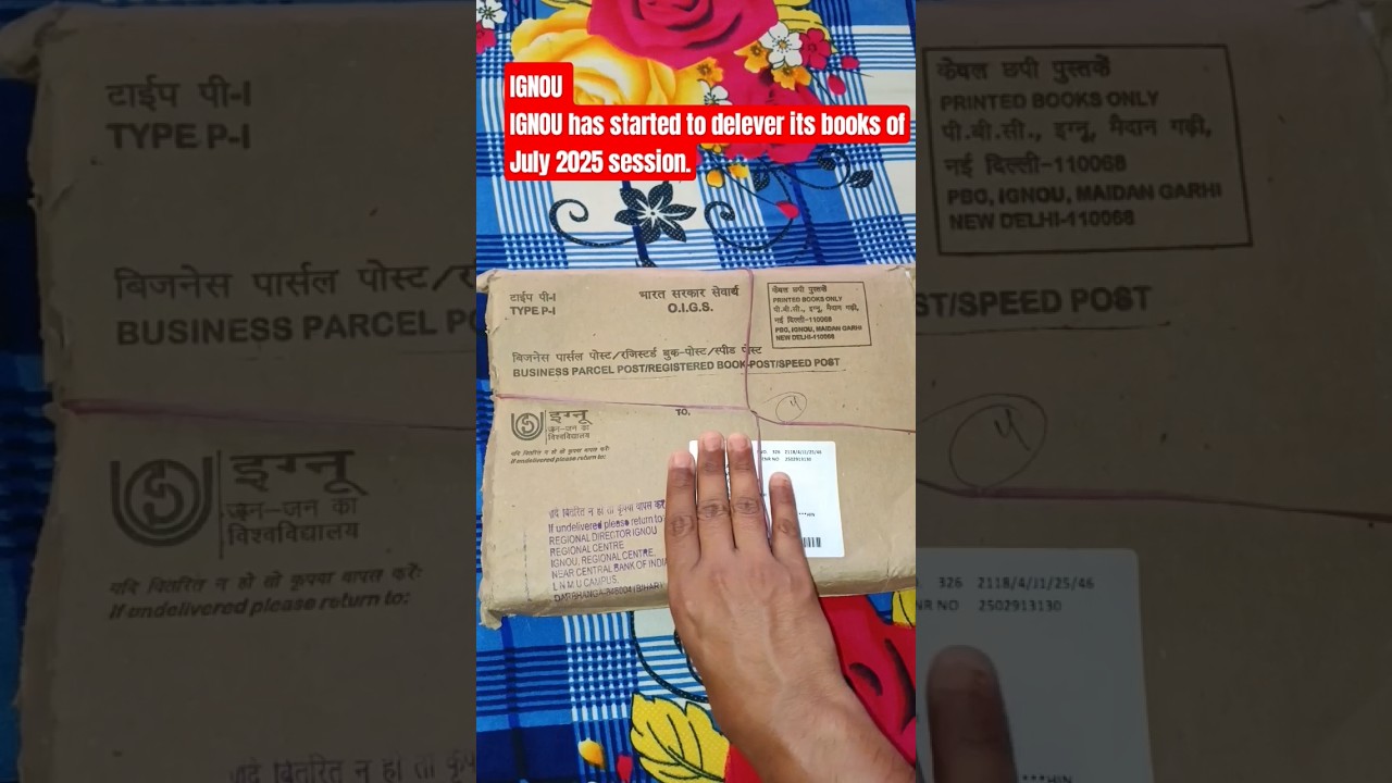 IGNOU has started to delever its books of July 2025 session. | #ignou #books #foryou #shorts