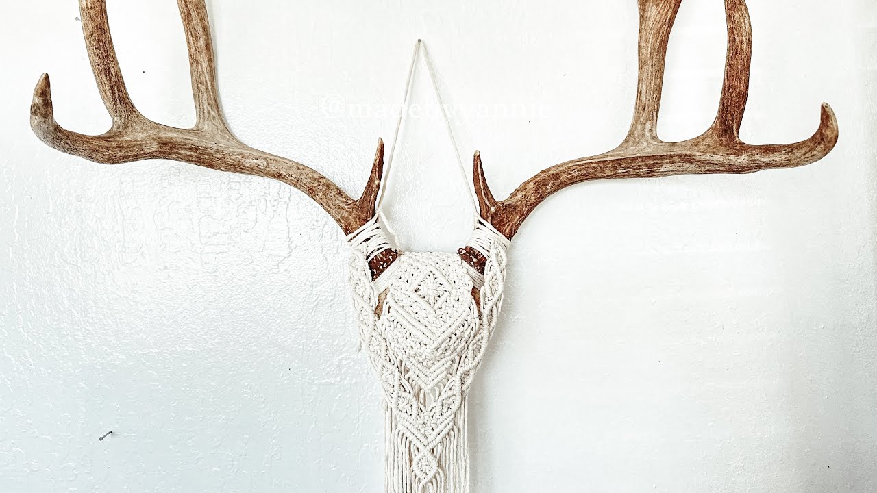 Part 1 Macrame Deer Head Mount Creative Process