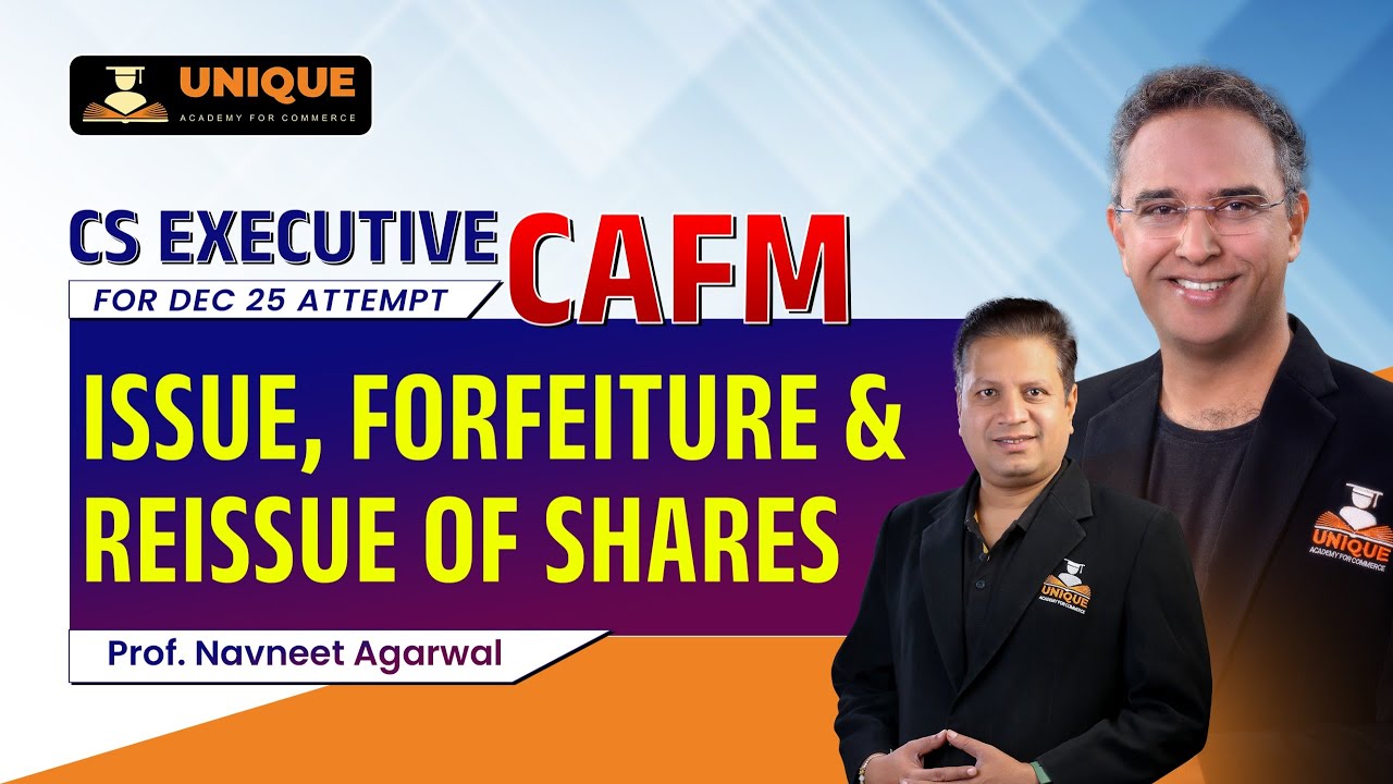 ISSUE, FORFEITURE & REISSUE OF SHARES (ONE SHOT) | CAFM MARATHON | CS EXE. DEC 25/JUNE 26 |