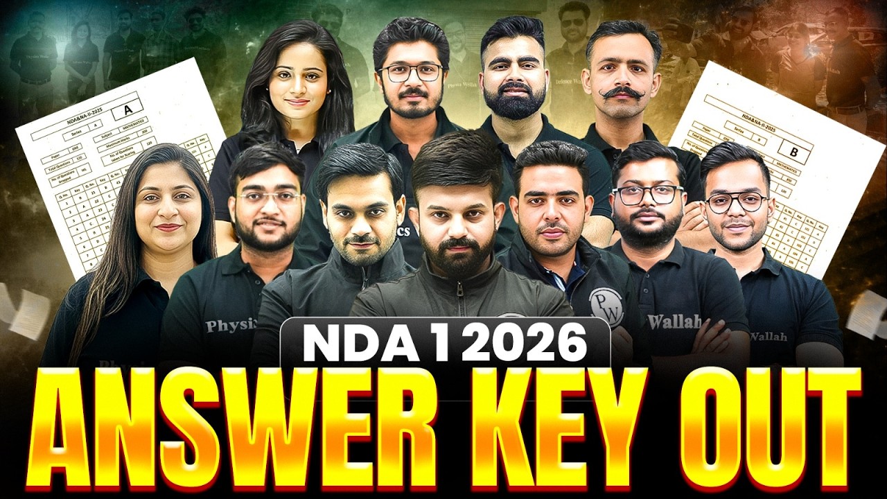 NDA 1 2026 Answer Key Out 🔥NDA 1 2026 Answer Key Discussion 🔴  NDA 2026 Paper Solution |  DW NDA