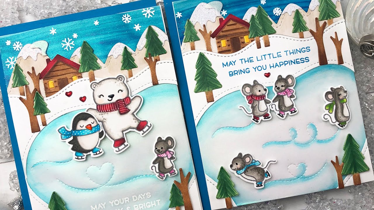 Creative winter critter scene building