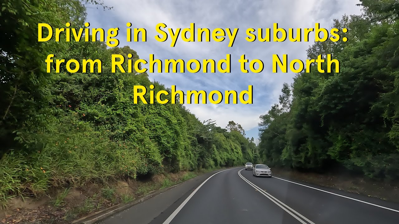 Driving in Sydney suburbs:  from Richmond to North  Richmond