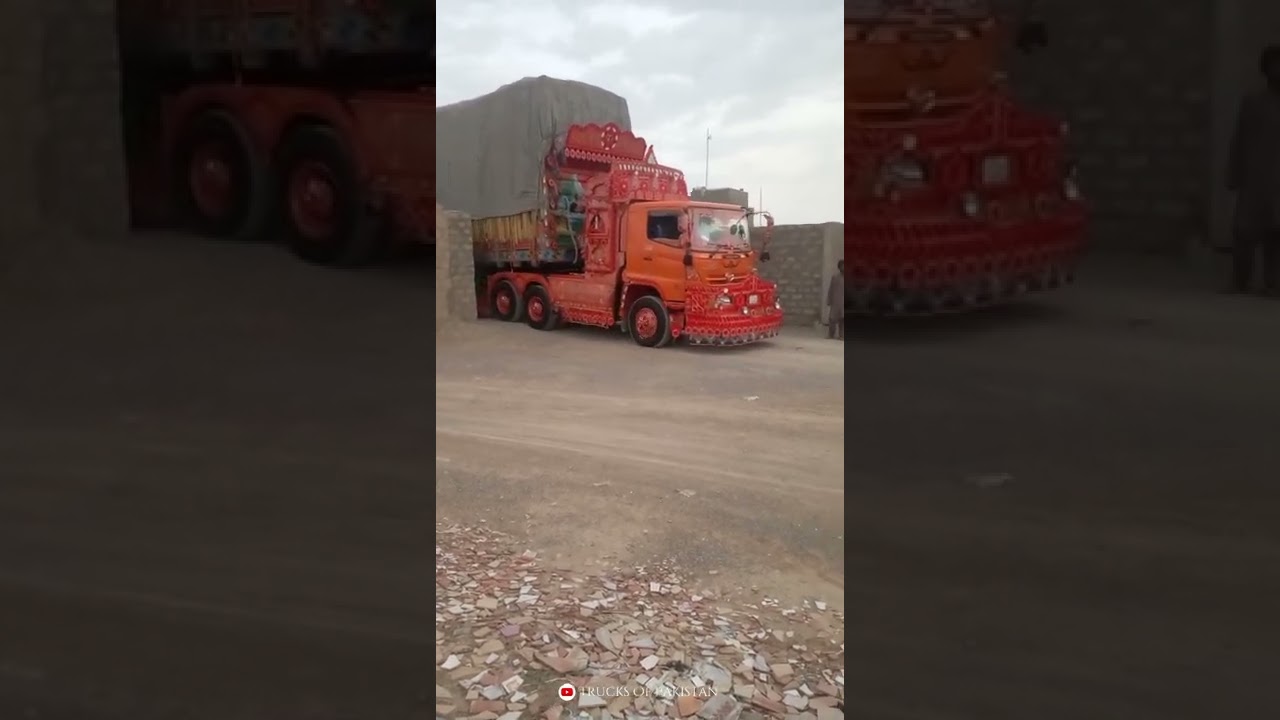 Fully Loaded Hino FM2P in Panjgur Balochistan ..... 💥🔥 #shorts #trucksofpakistan