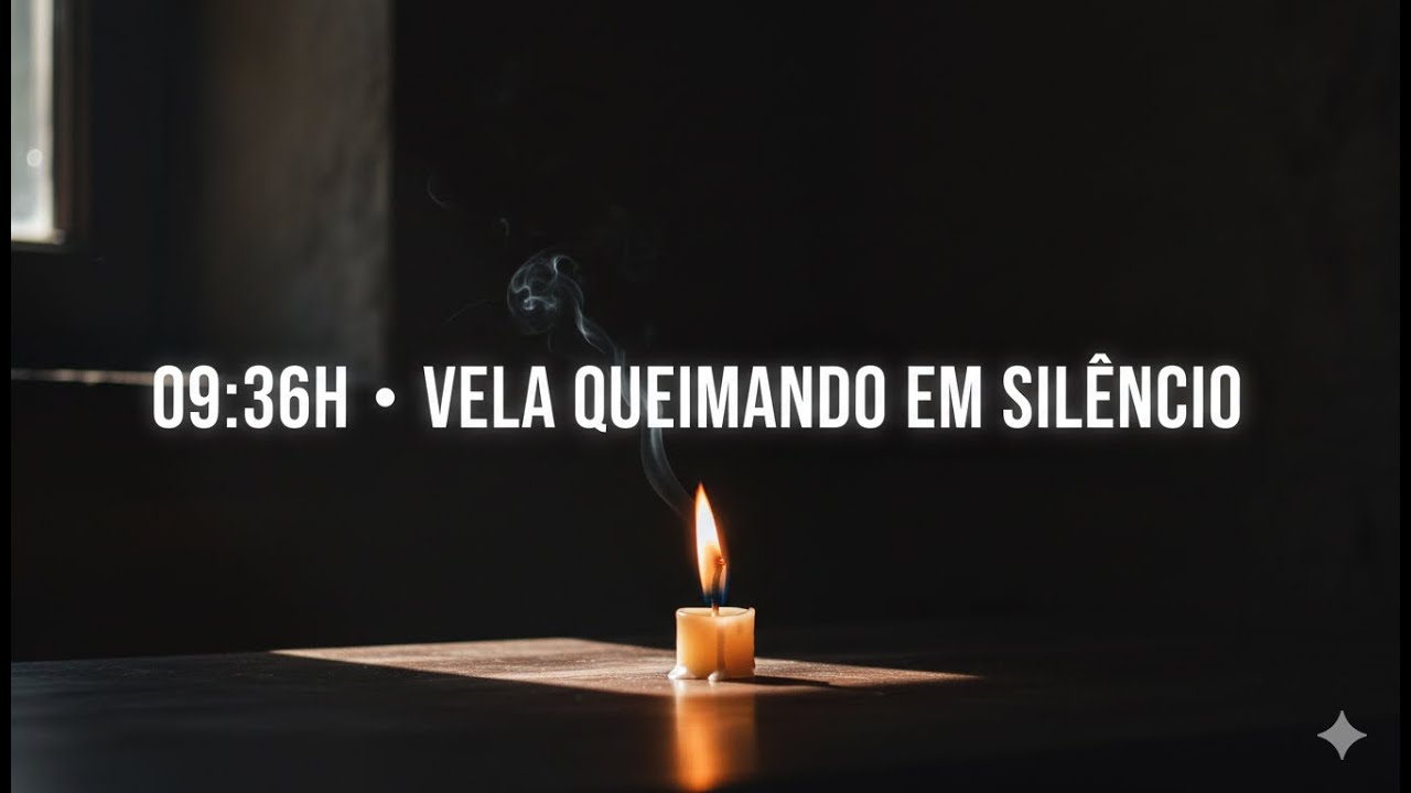 Vela Queimando em Silêncio por 10 Horas (Dormir, Estudar e Meditar)