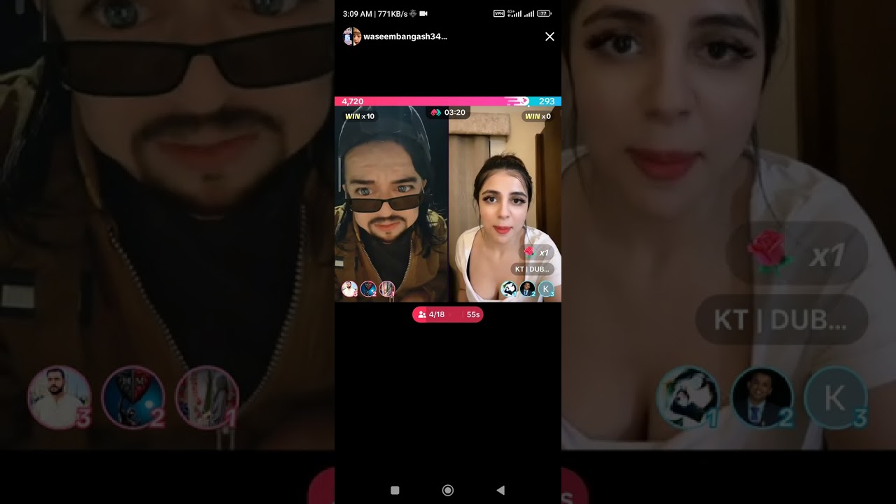 Waseem vs 🔥🥵 hot kt🔥🥵ye larki to buht 🔥🥵 TikTok live punishment 🥵