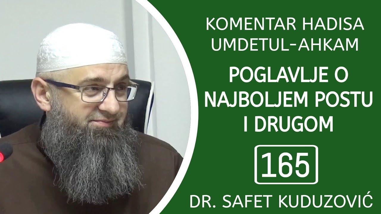 165. UMDETUL-AHKAM - Najvrijedniji post i najbolji vid noćnog namaza, Post tri dana svakog mjeseca