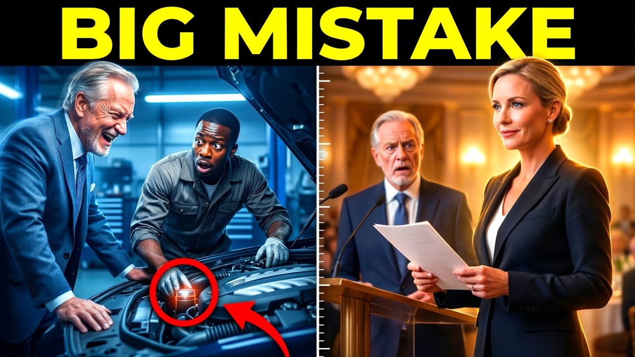 Billionaire Laughs at Poor Black Mechanic Fixing His Car — Until the Engine Reveals a Hidden Secret