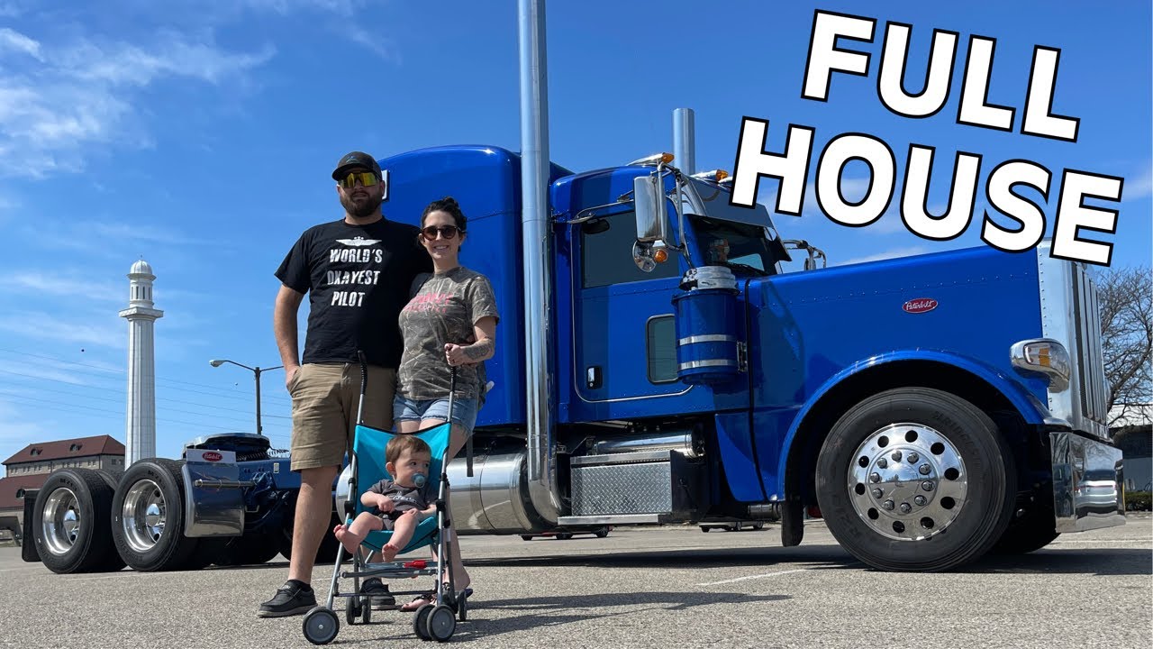 Family Life OVER THE ROAD in my New Peterbilt 389