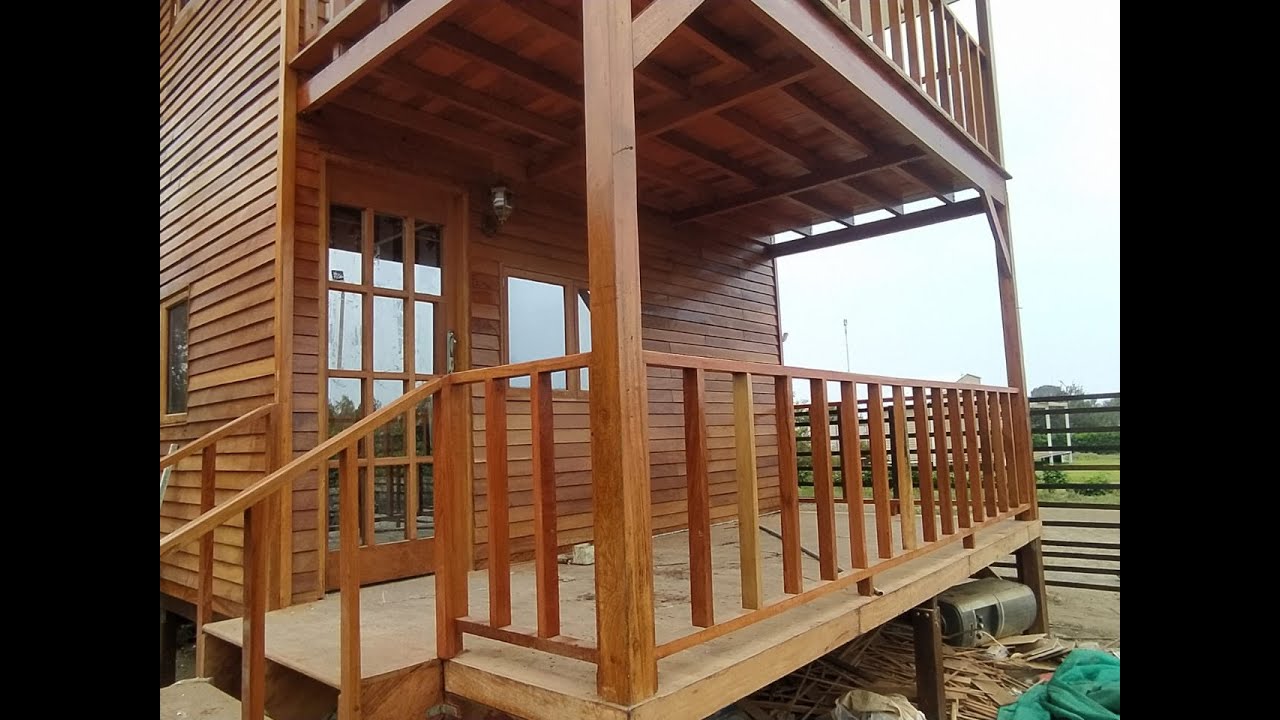CONSTRUCCION DE CABAÑA DE 2 PISOS MADERA HUAYRURO MALA BUJAMA  CONDOMINIO  - KUSIWASI