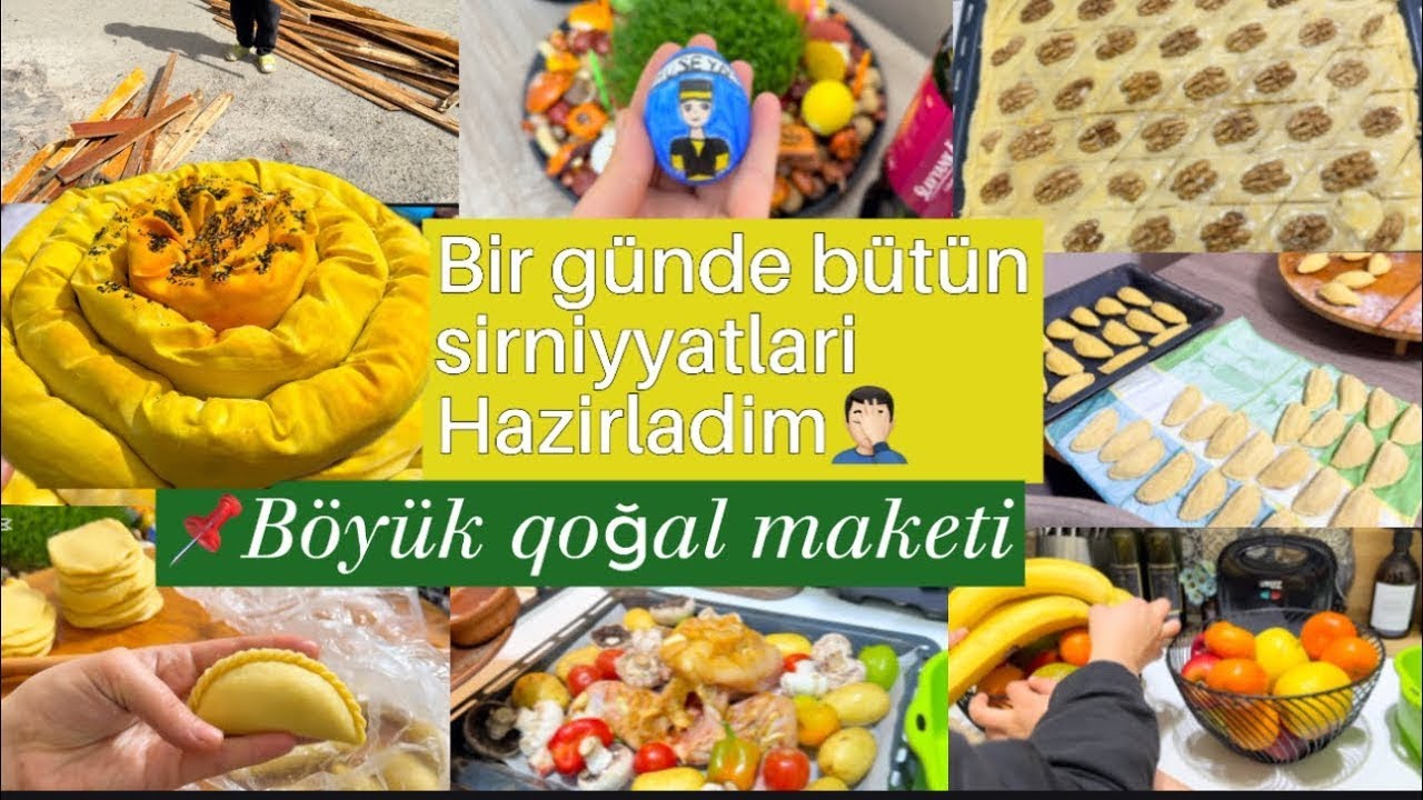Novruz Ucun Boyuk Qogal Maketinin hazirlanmasi🤌🏻
