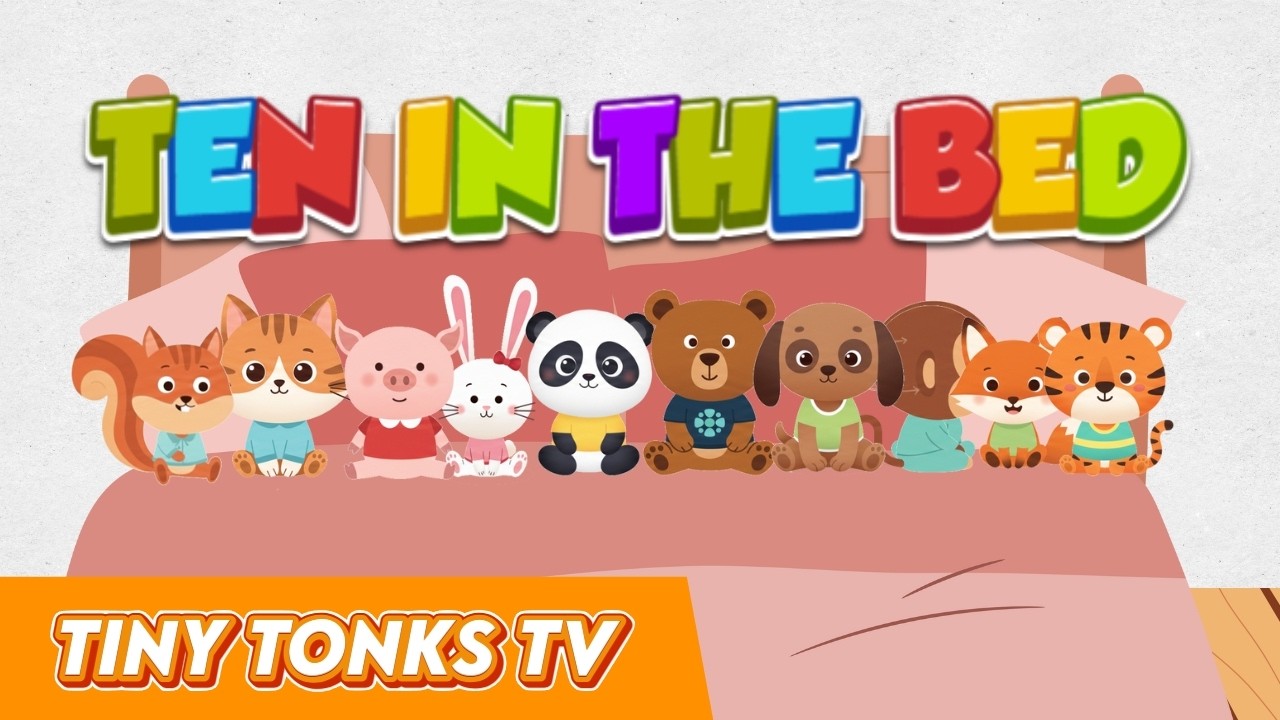 Ten In The Bed (aka Roll Over) Nursery Rhyme & Kids Song