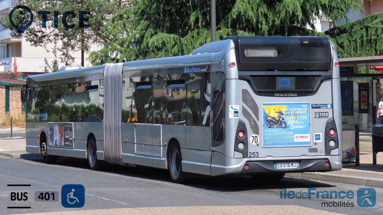 ( Ligne 401 TICE ) Trajet à bord d’un Heuliez GX437 sur la Ligne 401