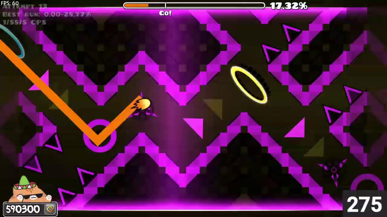 Geometry dash BIG SHOT CIRCLES 38% 38-100x2