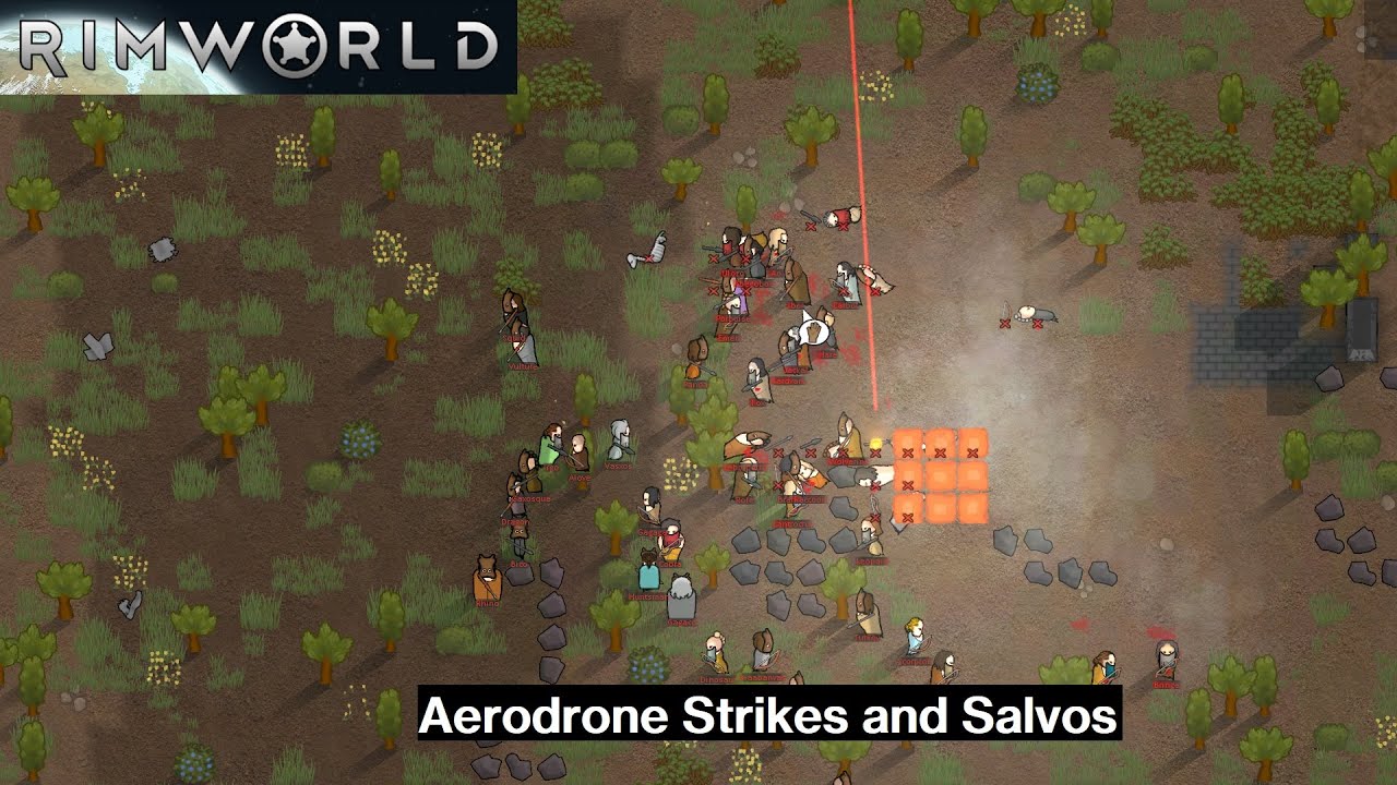 Lets blow stuff up: Aerodrone Strike and Salvo | Rimworld Bits and Bobs