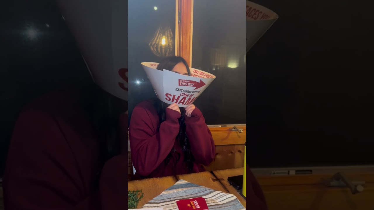 When You Get The Cone of Shame @amelioo #explodingkittens
