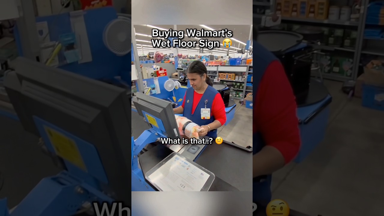 Buying Walmart&rsquo;s Wet Floor Sign😭