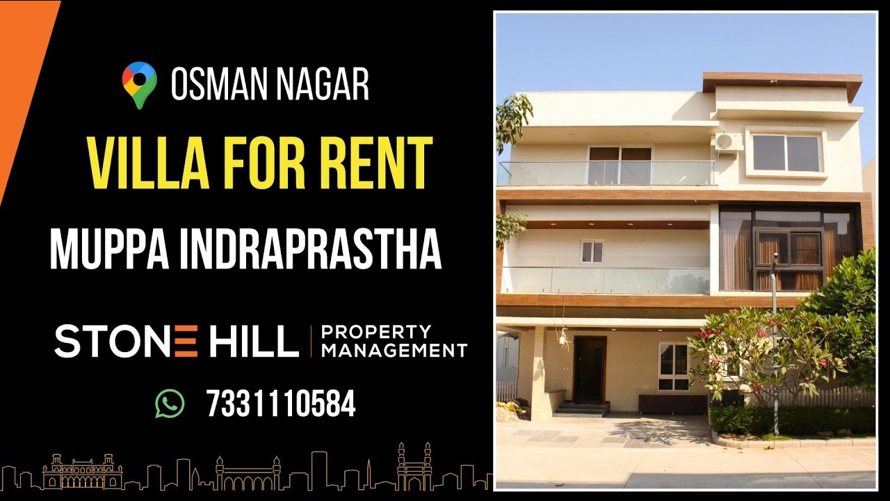 Luxury Villa for Rent @ Muppa Indraprastha, Osman Nagar