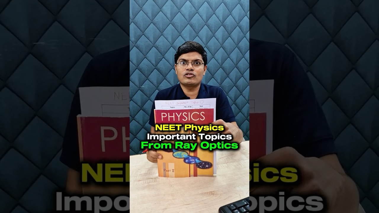 NEET Physics Ray Optics Guaranteed Qs in NEET 2025 Exam 🎯 NEET Motivation 