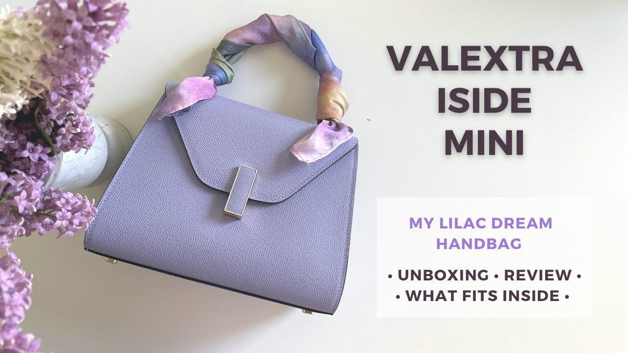 Распаковка и обзор Valextra Iside 💜 Моя сказочная сиреневая сумочка 🤍 Классическая итальянская ко...