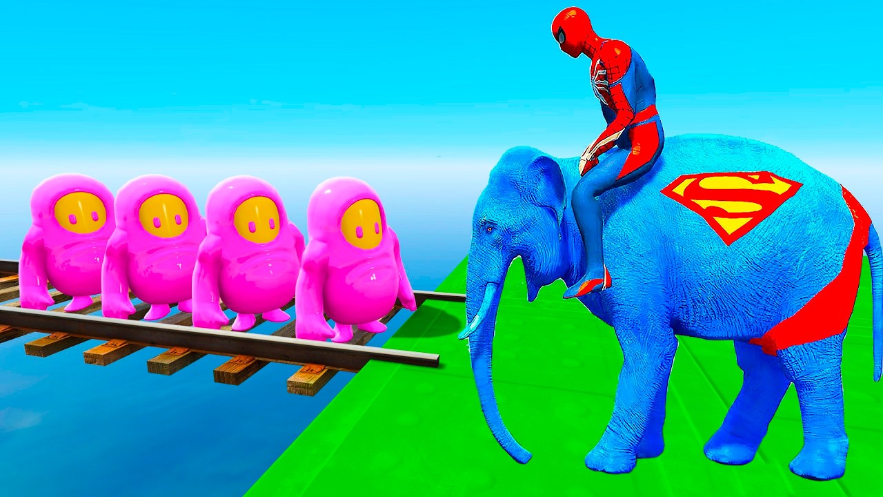 GTA 5 Epic Water Ragdolls Spiderman Jumps (Fails) ep. №2177