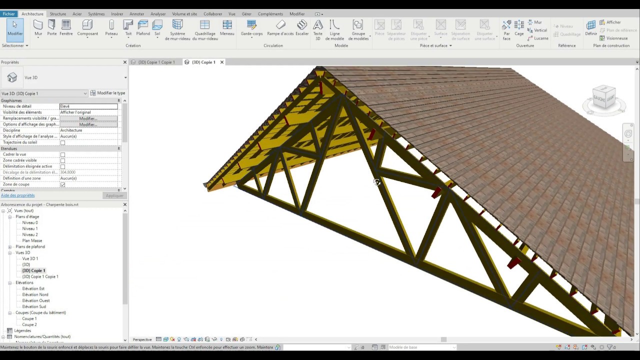 #Revit - Charpente bois 2