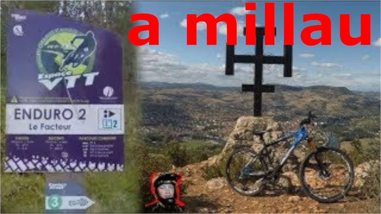 DESCENTE le facteur a VTT a MILLAU # 42