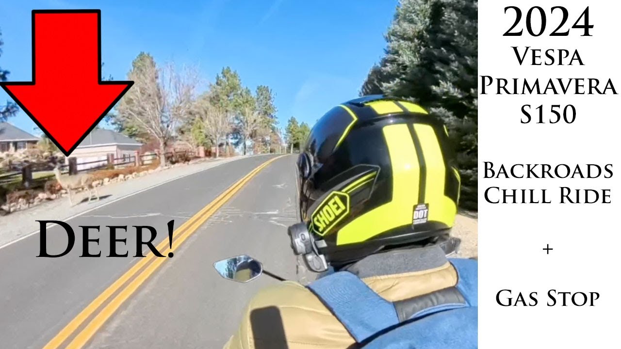 2024 Vespa Primavera S 150 | Scooter Chill Ride | More Country Backroads + Gas Stop