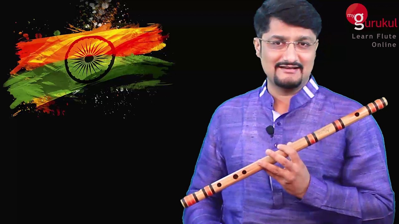 Learn National Anthem Jana Gana Mana on Flute by Vivek Sonar (myGurukul)