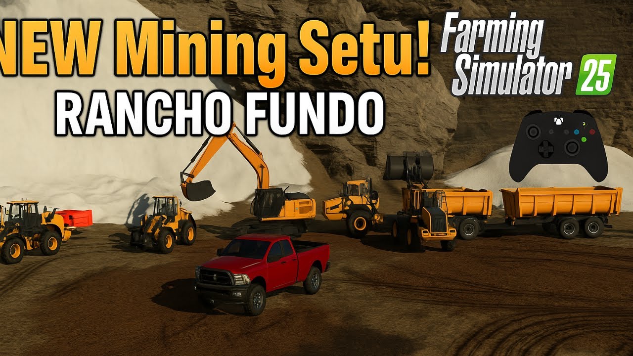 NEW Console Mining MAP Rancho Fundo - Farming Simulator 25