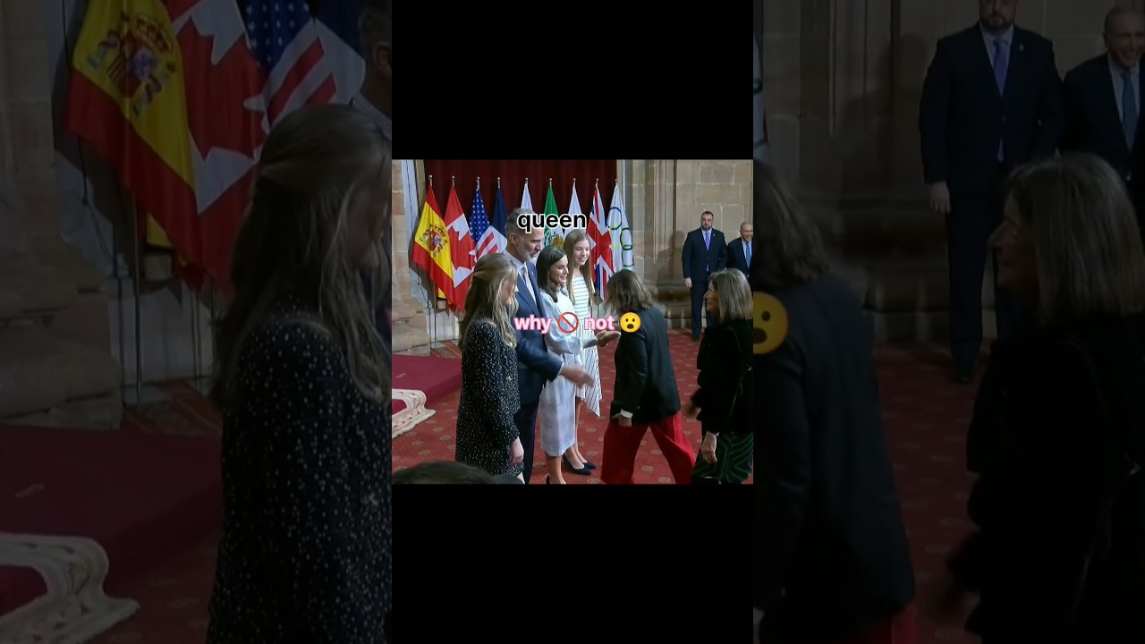 ☄️why bShe Didn&rsquo;t Bow Properly to the Queen letizia?#royal#leonor#sofia#king#queen#new.
