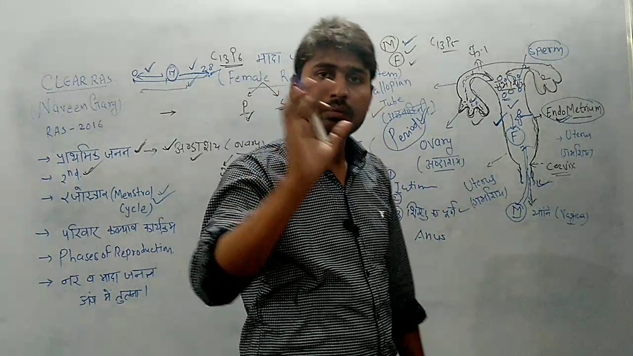 मादा जनन तंत्र C13P6 ras science video-मादा जनन अंग की संरचना एवं कार्य