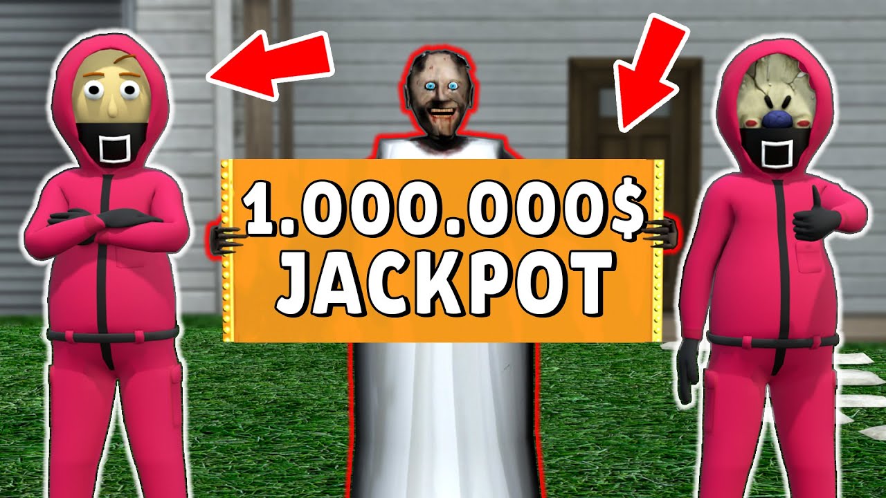 Granny vs Doll (Squid Game) vs 1 million dollars - funny horror animation (60 mins of fun #8)