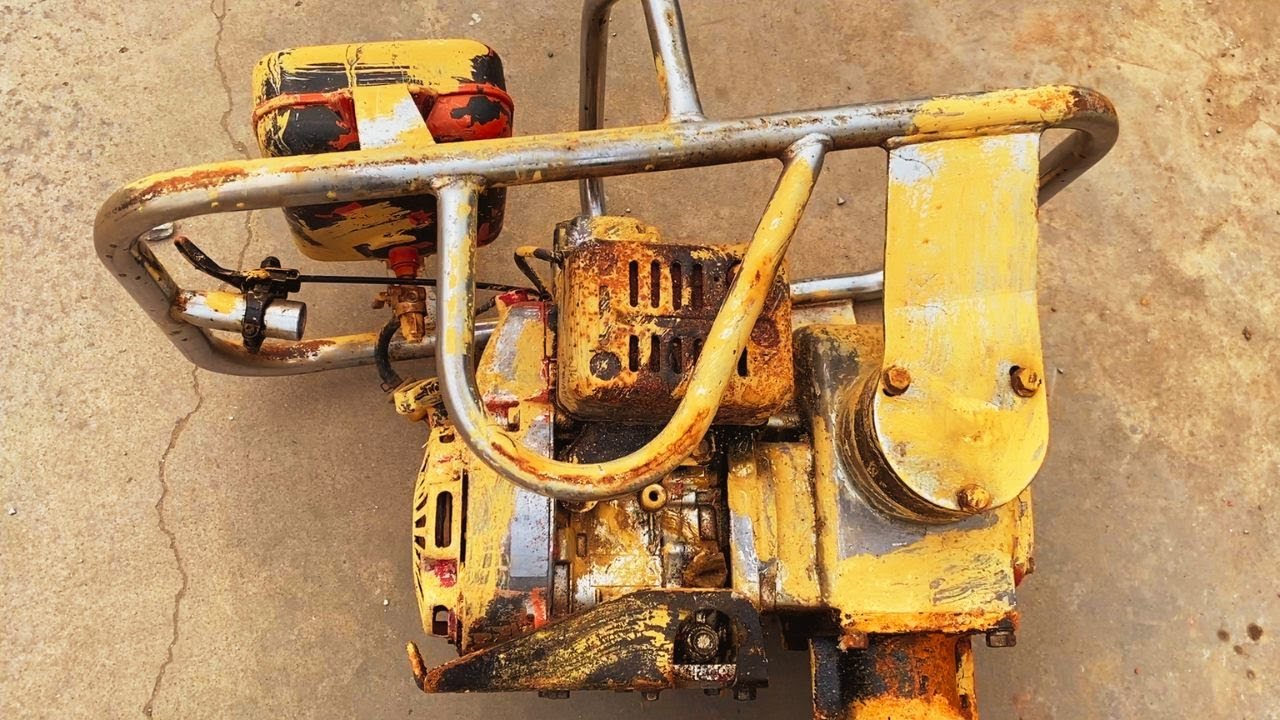 FULL Restoration ROBIN EC10 Jumping Jack Compactor // Restore & Assembly Engine Jumping Compactor