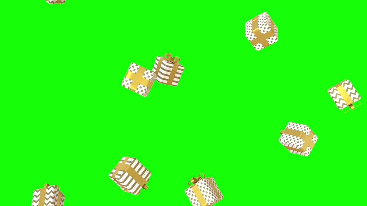 Green screen Gift box