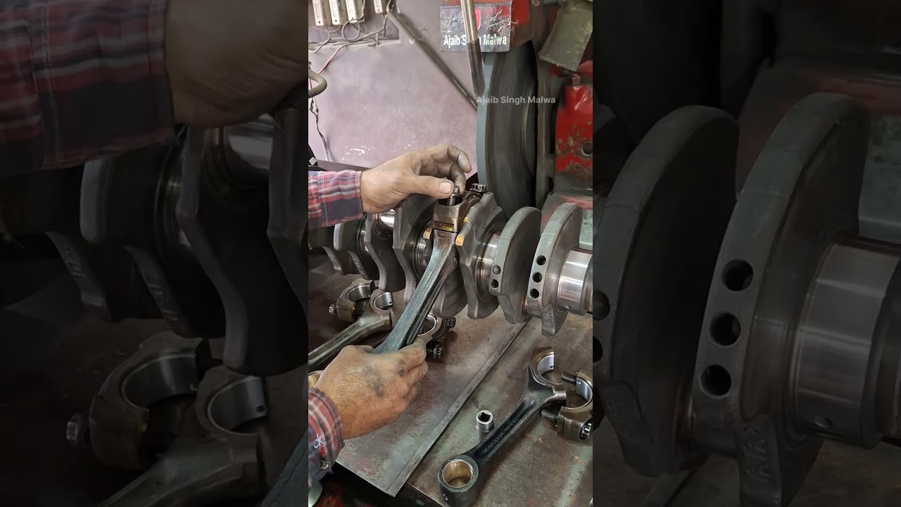 Grinding bigend setting #crankshaft #grinding #jcb #Toyota #germantechnology #Brazil #engine #repair