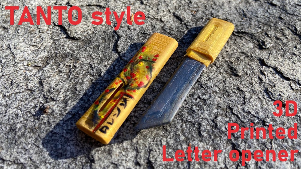 3D Printed Japanese style letter opener